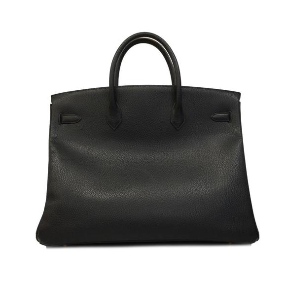 Hermes handbag Birkin 40 □A stamp Ardennes Black Men's - Picture 14 of 14
